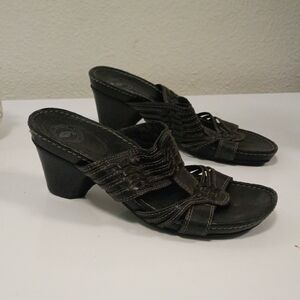 Nurture by Lamaze Dark Brown Woven Slide Heels